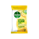 Dettol Antibacterial Biodegradable Floor Wipes Lemon 10's <br> Pack size: 14 x 10's <br> Product code: 553784