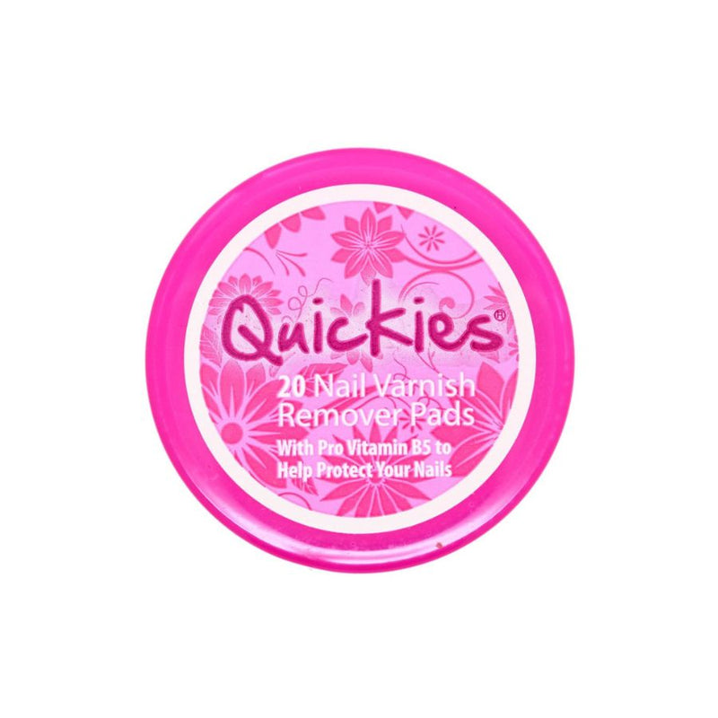 Quickies Nail Polish Remover Pads 20S <br> Pack Size: 12 x 20s <br> Product code: 243203