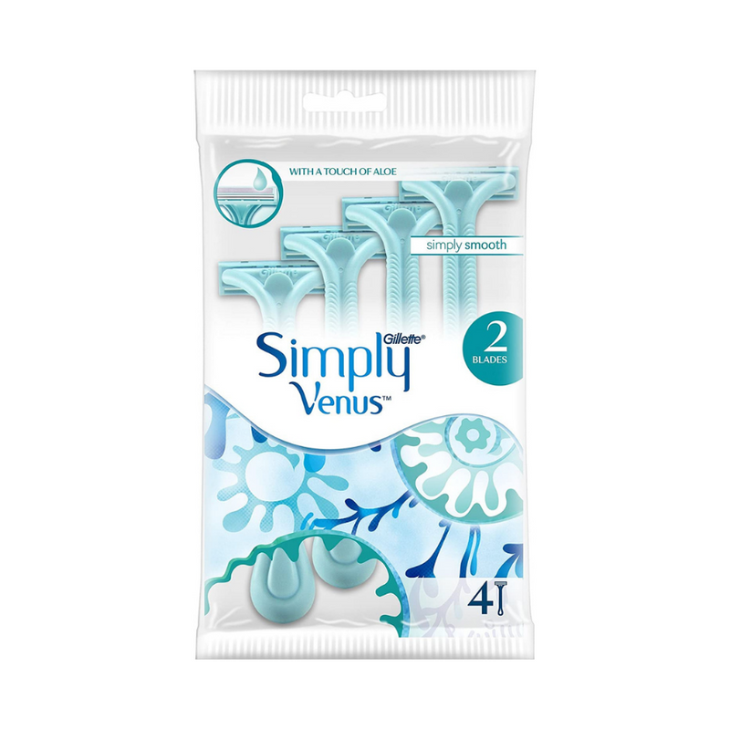 Venus Simply 2 Disposable Razor 4's <br> Pack Size: 5 x 4s <br> Product code: 252493