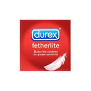 Durex Fetherlite Condoms 3S <br> Pack size: 12 x 3s <br> Product code: 132651