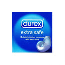 Durex Extra Safe Condoms 3S <br> Pack size: 12 x 3s <br> Product code: 132653