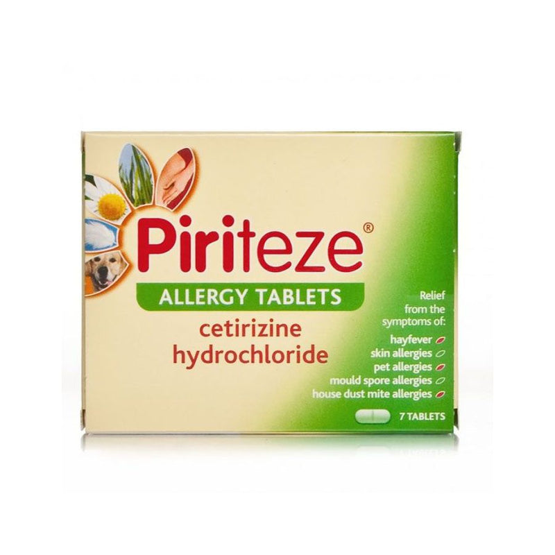 Piriteze Allergy Tabs <br> Pack Size: 6 x 7s <br> Product code: 138122