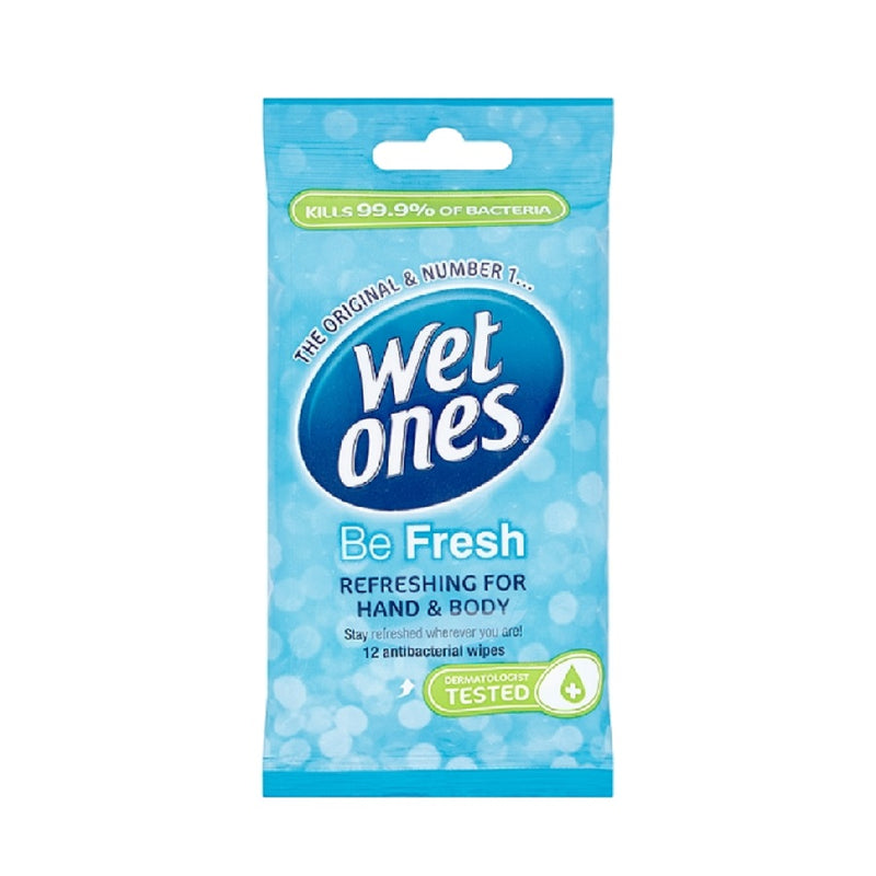 Wet Ones Be Fresh  12s <br> Pack size: 12 x 12s <br> Product code: 137688