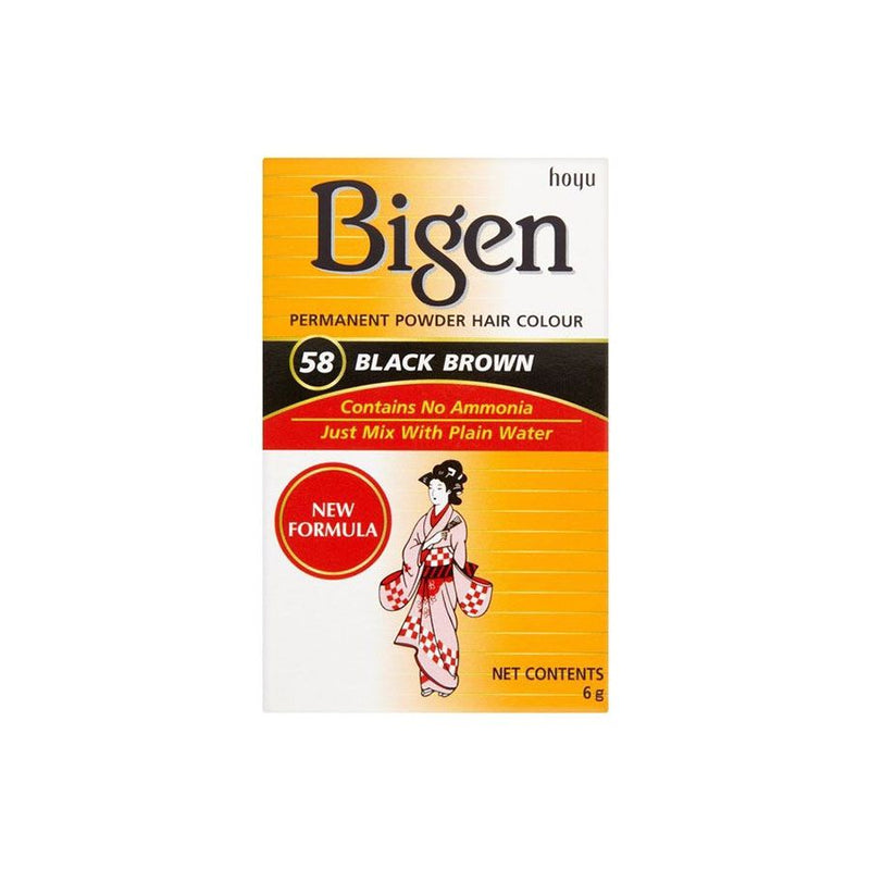 Bigen Hair Care 58 Black Brown <br> Pack Size: 1 x 1 <br> Product code: 200350
