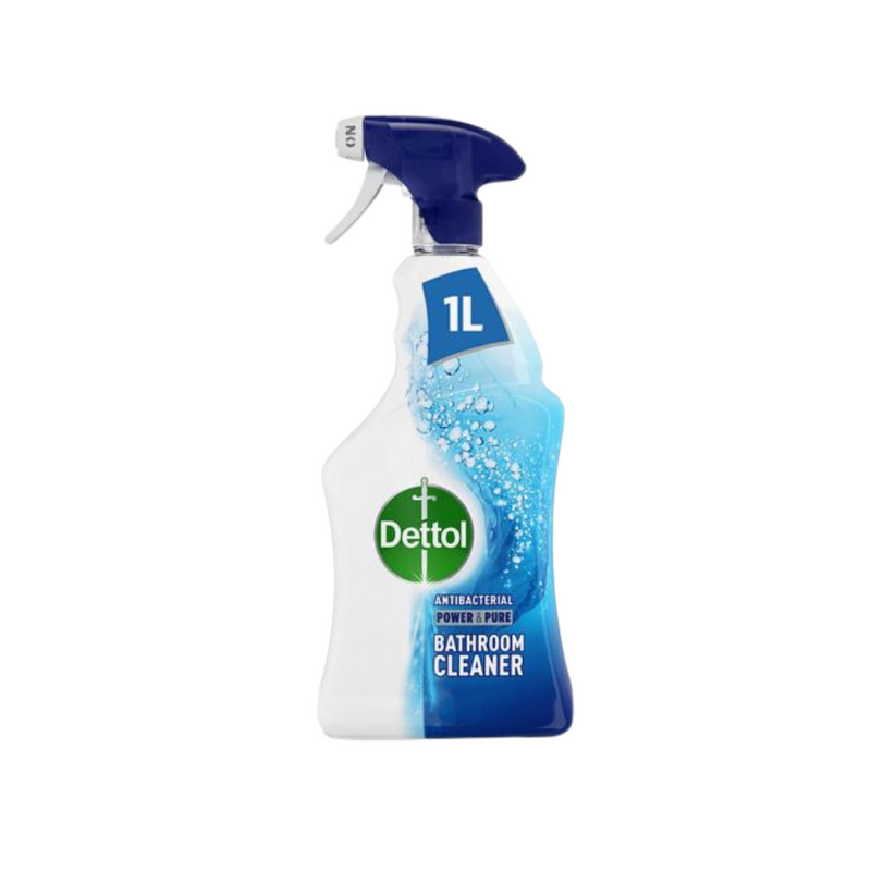 Dettol Power&Pure 1Lt Bathroom <br> Pack Size: 6 x 1ltr <br> Product code: 553781