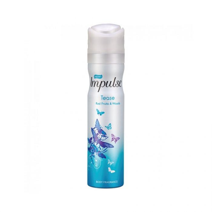 Impulse Body Spray Tease 75Ml Pack size 6 x 75ml Product code 271930