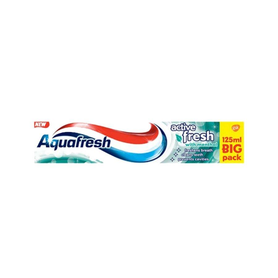 Aquafresh Active Fresh Toothpaste 125ml Pack size: 12 x 125ml Product ...