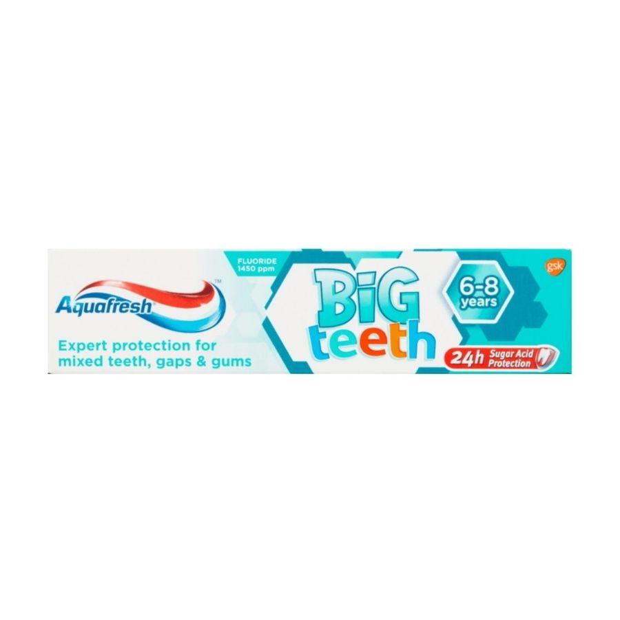 Big Toothpaste Aquafresh Toothpaste Big Teeth 50ml (6+ Years) EAN 5000347090936 Pack ...