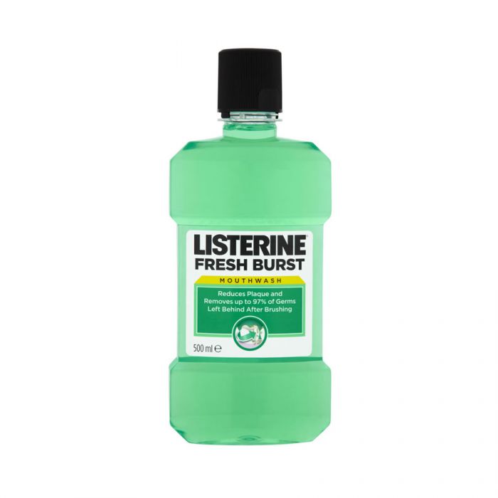 Listerine Mouthwash Fresh Burst 500Ml <br> Pack size: 6 x 500ml <br> Product code: 294740