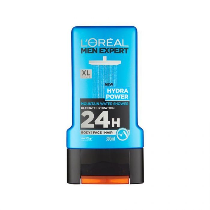 L'Oreal Mens Shower Gel Hydra Power 300Ml <br> Pack size: 6 x 300ml <br> Product code: 312899