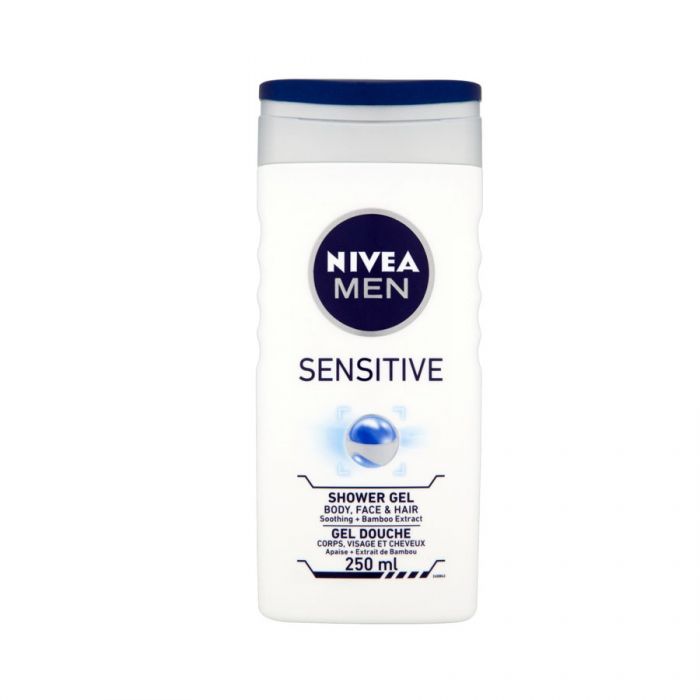 Nivea Mens Shower Gel Sensitive 250Ml <br> Pack size: 6 x 250ml <br> Product code: 315331