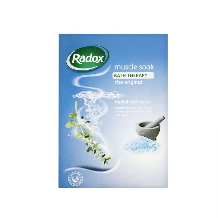Radox Muscle Soak Bath Therapy Salts 400G <br> Pack size: 6 x 400g <br> Product code: 316201