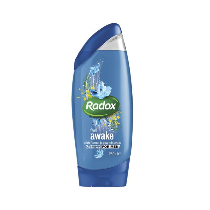 Radox Feel Awake For Men 2In1 Shower Gel 250Ml <br> Pack size: 6 x 250ml <br> Product code: 316331
