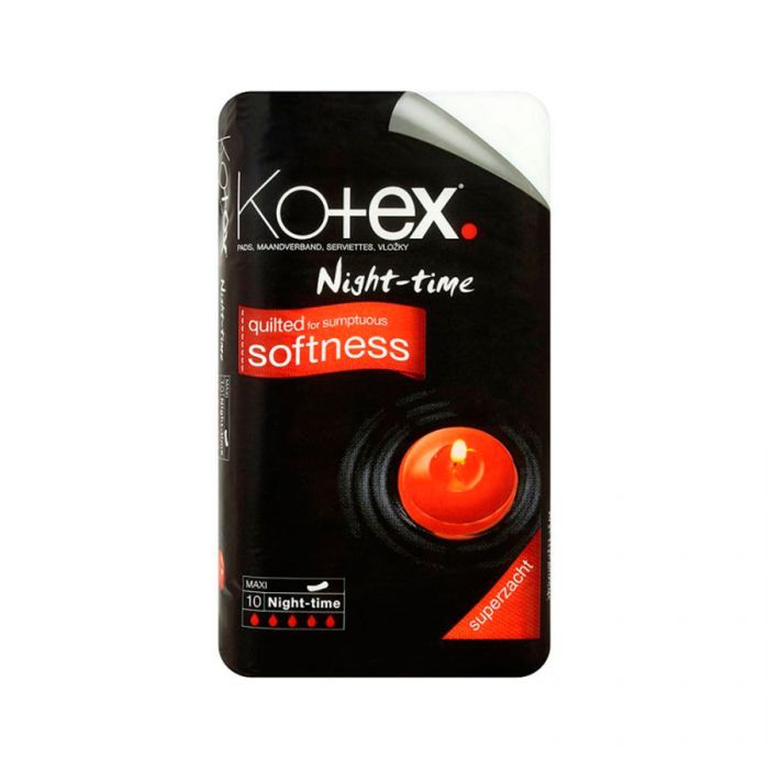 Kotex Night Time 10'S (Pm £1.15) <br> Pack size: 12 x 10s <br> Product code: 343972
