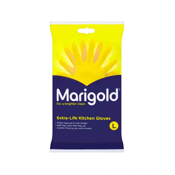 Marigold Extra Life Kitchen Gloves Large <br> Pack size: 6 x 1 <br> Product code: 352000