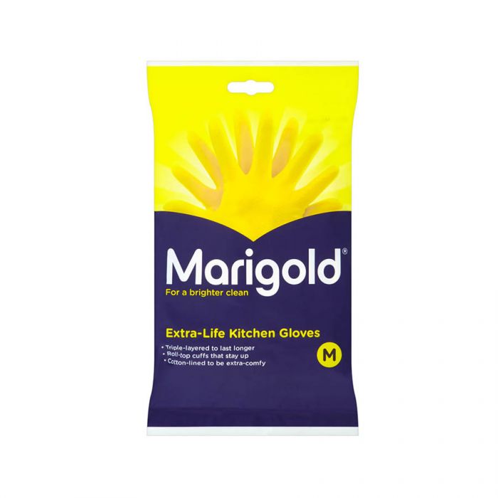 Marigold Extra Life Kitchen Gloves Medium <br> Pack size: 6 x 1 <br> Product code: 352060