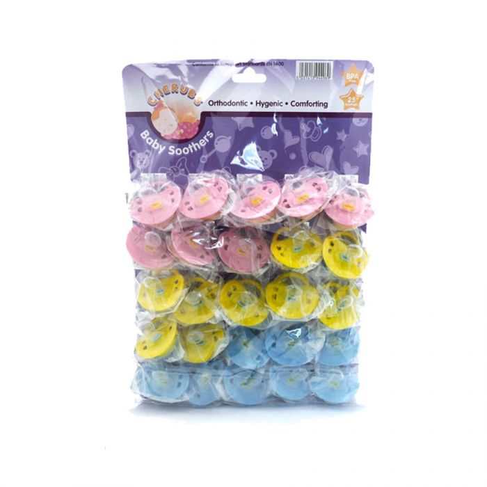Pretty Cherubs Soothers <br> Pack size: 1 x 25 <br> Product code: 394966