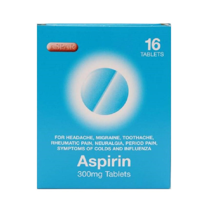 Aspirin Tabs 16S Blister (Aspar) <br> Pack size: 12 x 16s <br> Product code: 172201