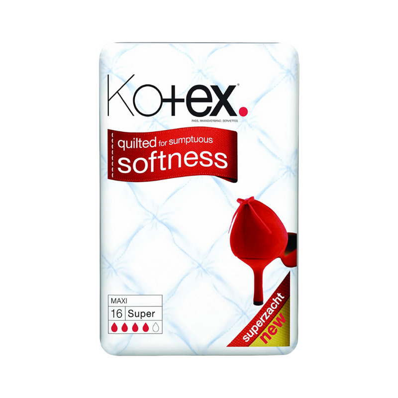 Kotex Maxi Super 16'S St Pack <br> Pack Size: 5 x 16s <br> Product code: 343977