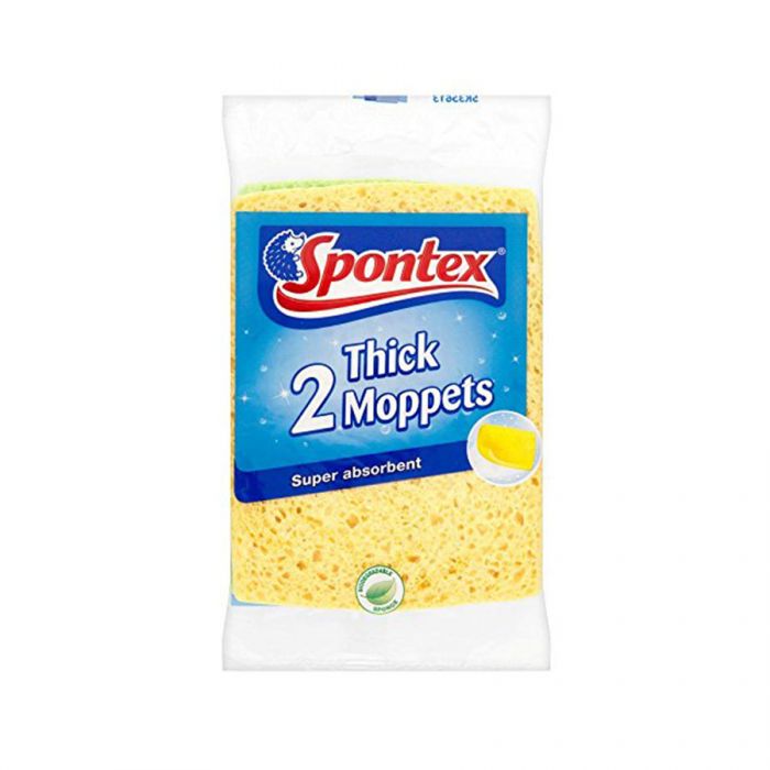 Spontex Thick Moppets 2S <br> Pack size: 6 x 2 <br> Product code: 496700