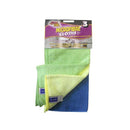 Squeaky Clean Microfibre Cloth 3'S <br> Pack size: 5 x 3s <br> Product code: 491963