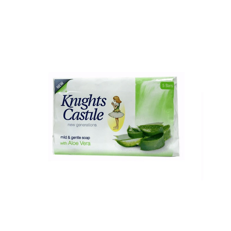 Knights Castile Soap Aloe Vera 80g <br> Pack size: 5 x 80g <br> Product code: 333891