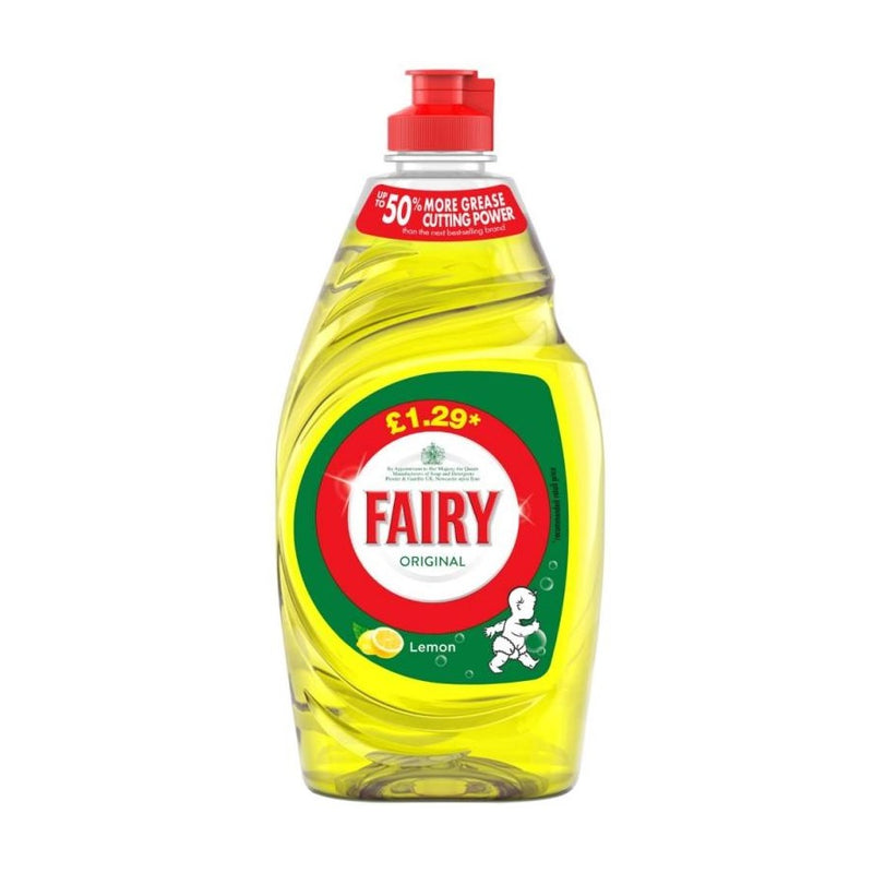 Fairy Washing Up Liquid Lemon 320ml (PM £1.29) <br> Pack size: 10 x 320ml <br> Product code: 472031