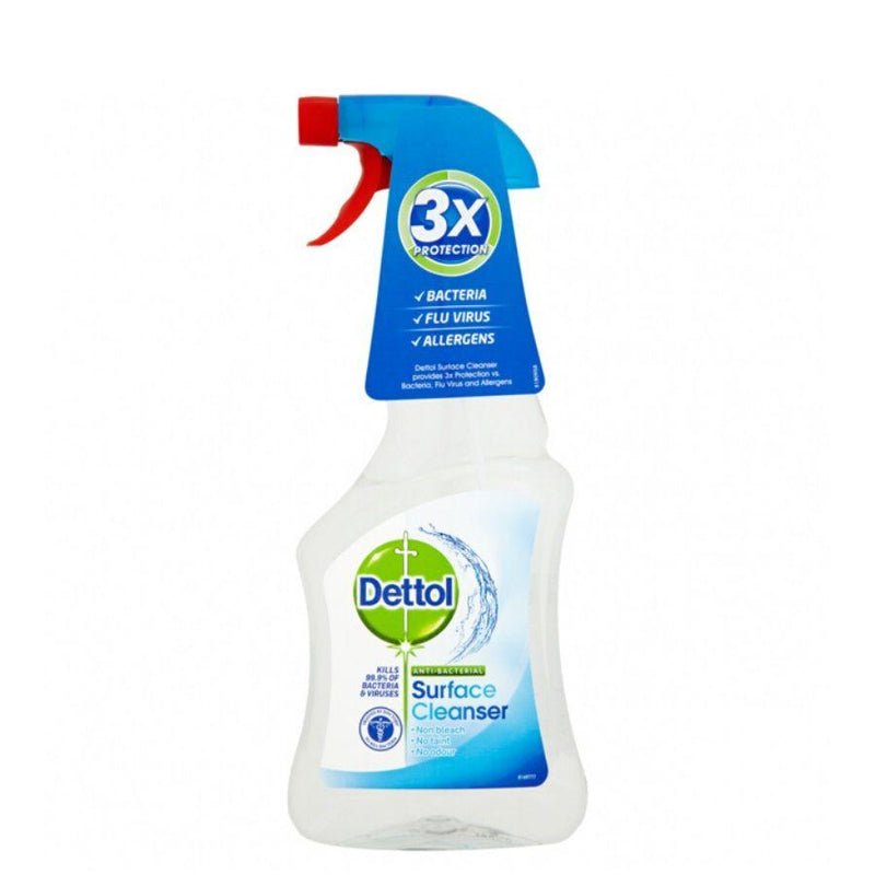 Dettol Surface Cleanser Trigger Spray 500ml <br> Pack size: 6 x 500ml <br> Product code: 553650
