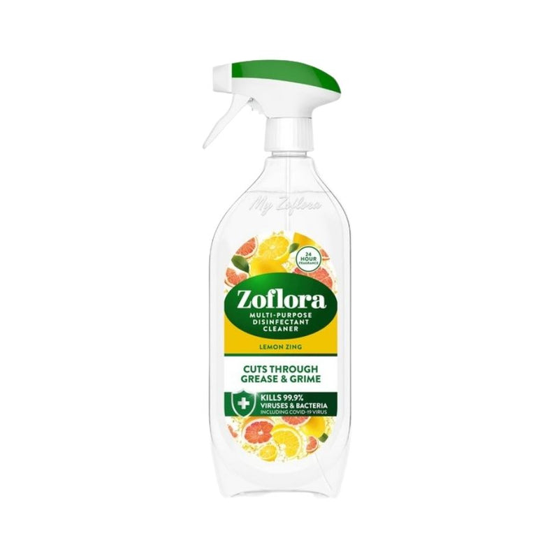 Zoflora Multi-Purpose Disinfectant Cleaner Lemon Zing 800ml <br> Pack size: 6 x 800ml <br> Product code: 455534