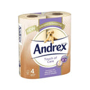 Andrex Touch of Care Toilet Roll Lavender 4S <br> Pack size: 6 x 4s <br> Product code: 421322