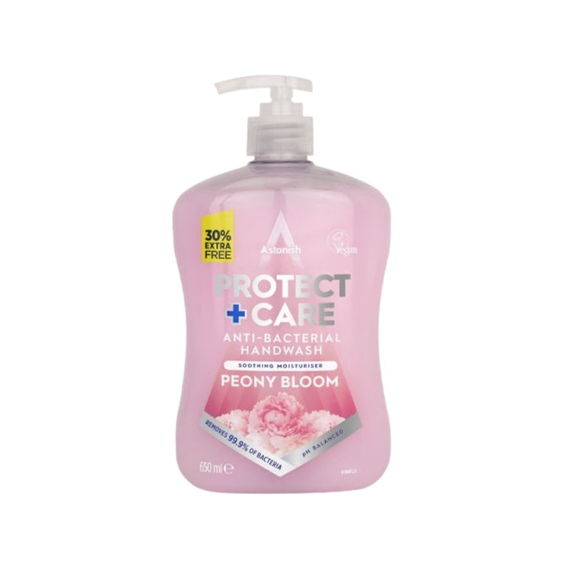 Astonish Antibacterial Handwash Peony Bloom 650ml <br> Pack size: 12 x 650ml <br> Product code: 331350