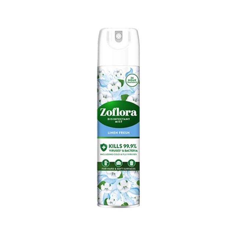 Zoflora Disinfectant Mist Linen Fresh 300ml <br> Pack size: 6 x 300ml <br> Product code: 455531