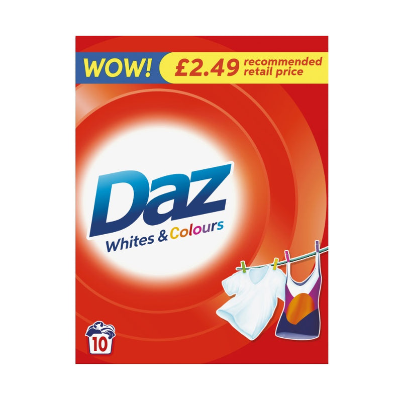 Daz Regular Washing Powder 650g (PM £2.49) <br> Pack size: 6 x 650g <br> Product code: 483180