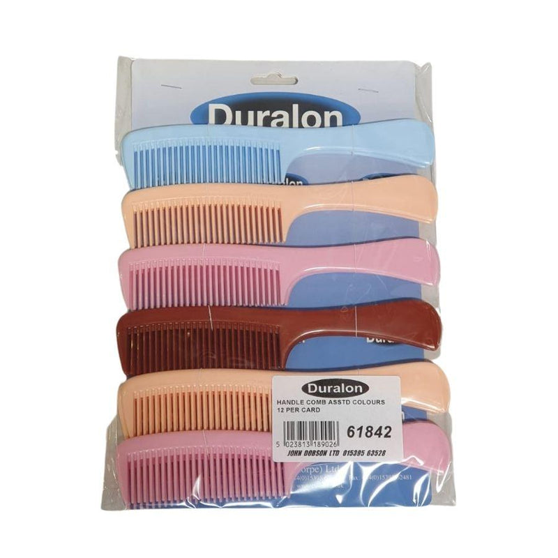 Duralon Combs With Hand Assorted <br> Pack size: 12 x 1 <br> Product code: 213660