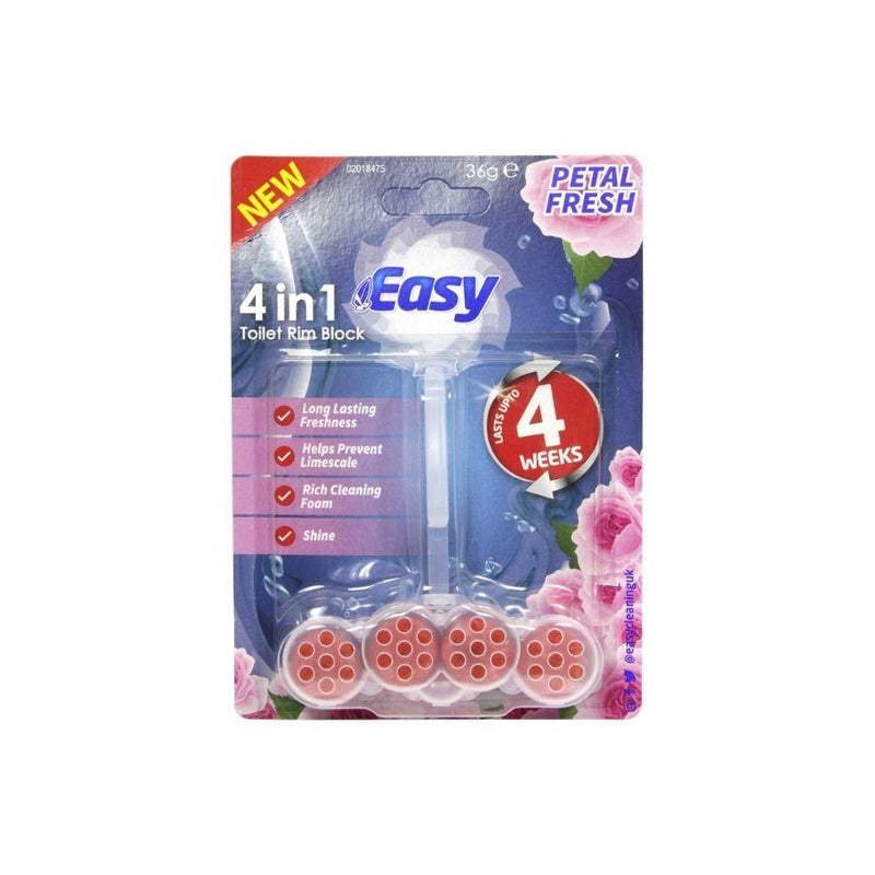 Easy Multi Cage Rim Block 4 in 1 Petal Fresh 36g <br> Pack size: 8 x 36g <br> Product code: 523077