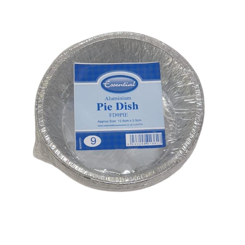 Essential Aluminium Pie Dish 9's (12.5cm x 3.5cm) <br> Pack size: 1 x 9's <br> Product code: 433039