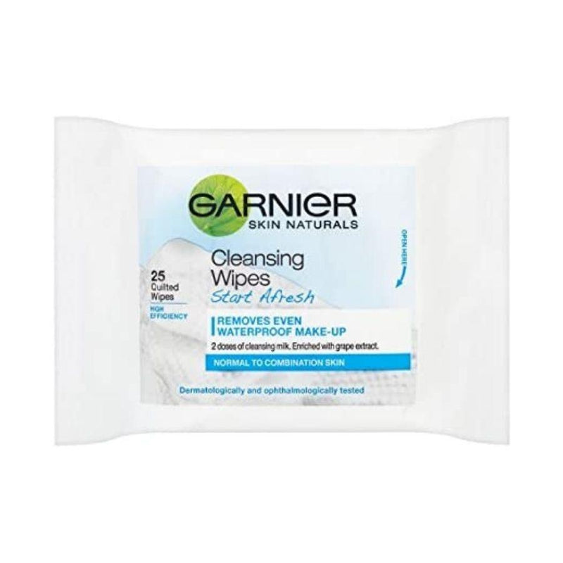 Garnier Skin Natural Start Fresh Cleansing Wipes 25's <br> Pack size: 6 x 25's <br> Product code: 226920
