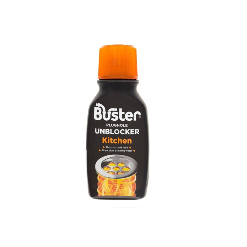 Buster Kitchen Plughole Unblocker 200g <br> Pack size: 6 x 200g <br> Product code: 552001