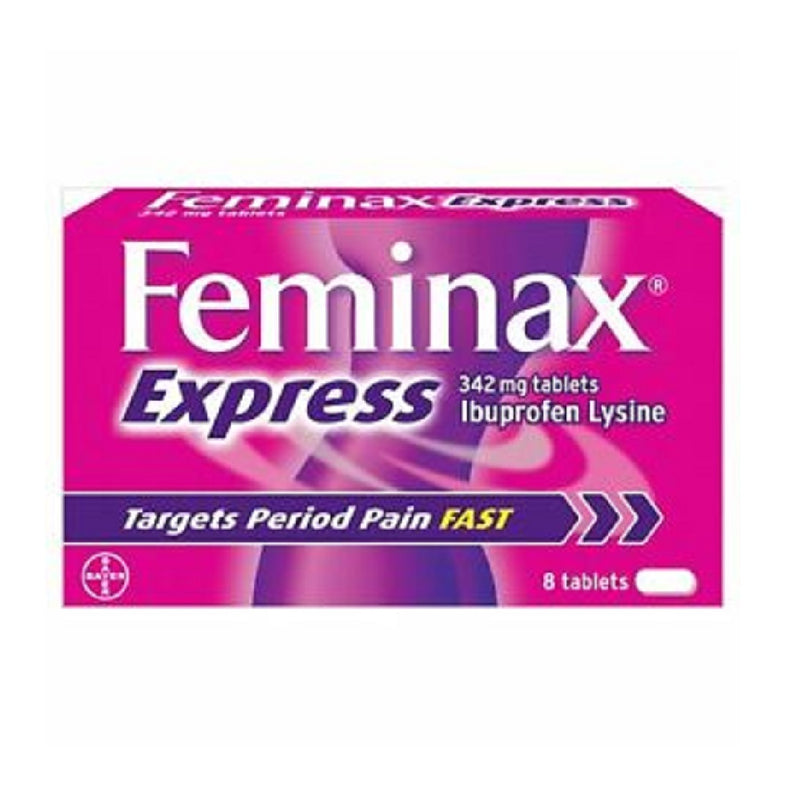 Feminex Express 8'S (Gsl) <br> Pack size: 8 x 8s <br> Product code: 124280