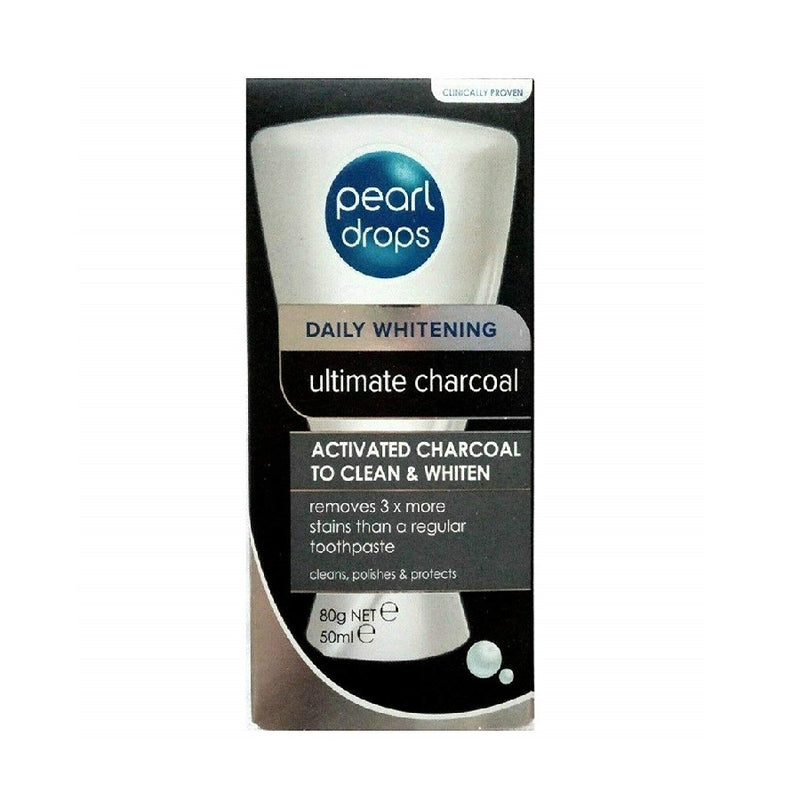 Pearl Drops Toothpaste 50Ml Ultimate Charcoal <br> Pack size: 6 x 50ml <br> Product code: 296530