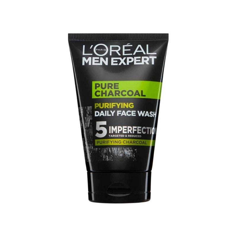L'oreal Mens Expert Face Wash Charcoal 100ml <br> Pack size: 6 x 100ml <br> Product code: 265260