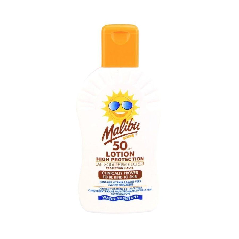 Malibu Kids Lotion SPF50 200ml <br> Pack size: 6 x 200ml <br> Product code: 224714