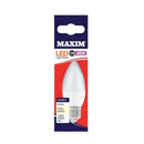 Maxim 5.5W=40W Led Candle ES Pearl Cool White <br> Pack size: 10 x 1 <br> Product code: 533029