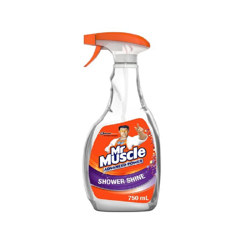 Mr Muscle Shower Shine 750Ml <br> Pack size: 6 x 750ml <br> Product code: 557402