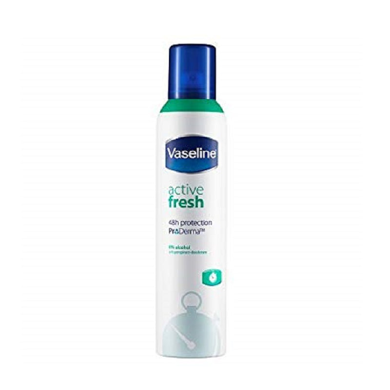 Vaseline Deodorant 150ml Active Fresh <br> Pack size: 6 x 150ml <br> Product code: 276510