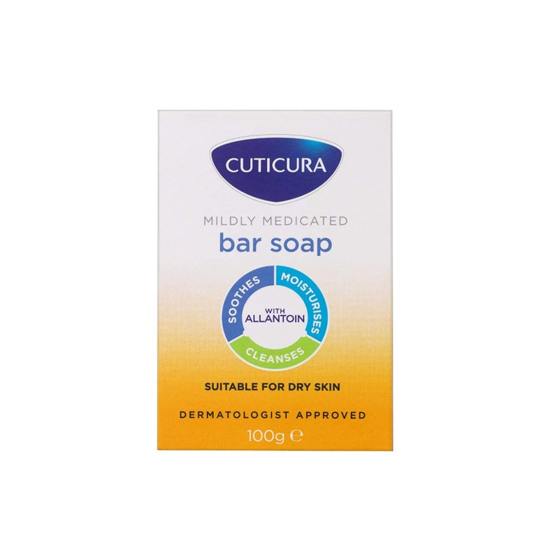 Cuticura Mildly Medicated Bar Soap 100g <br> Pack size: 6 x 100g <br> Product code: 332410