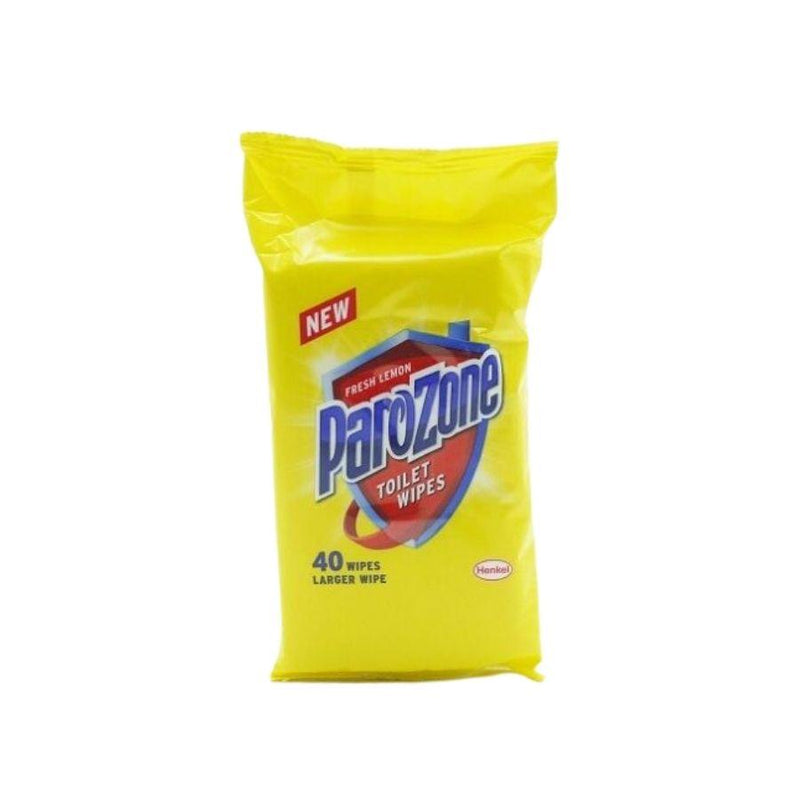 Parozone Toilet Wipes Fresh Lemon 40's <br> Pack size: 7 x 40's <br> Product code: 462865