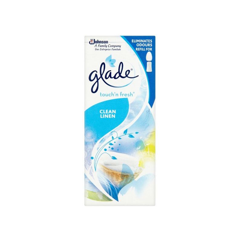 Glade Touch & Fresh Refill Clean Linen <br> Pack size: 12 x 1 <br> Product code: 545430