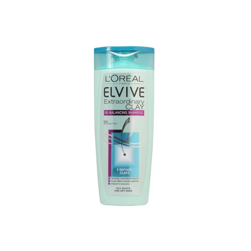 L'Oreal Elvive Shampoo Extraordinary Clay 250ml <br> Pack size: 6 x 250ml <br> Product code: 172620