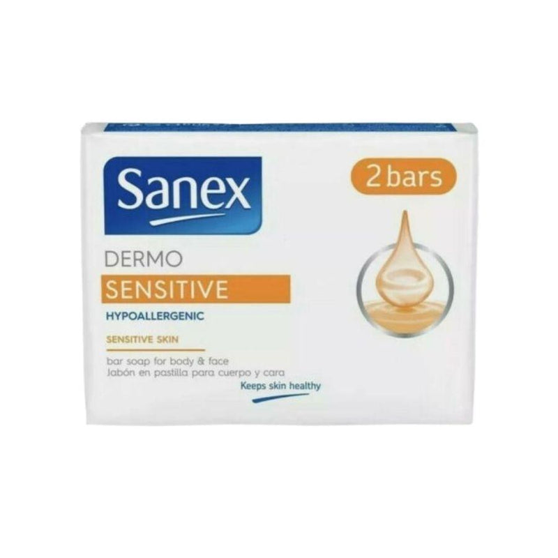 Sanex Bar Soap Dermo Sensitive (2 x 90g) <br> Pack size: 12 x 2 x 90g <br> Product code: 335603